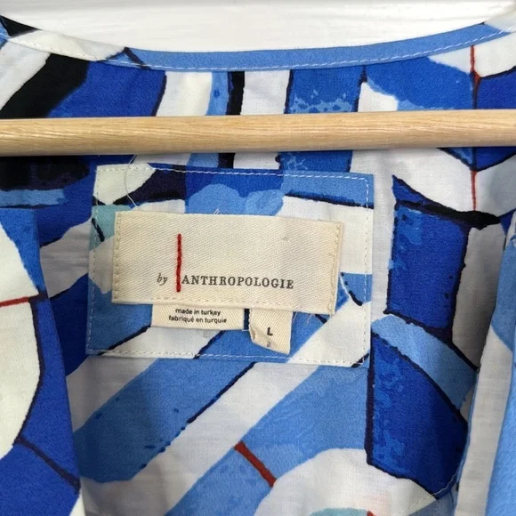 Anthropologie Somerset Hawaiian blue tiered maxi dress - Picture 9 of 12